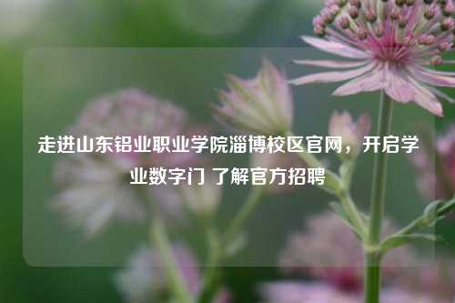 走进山东铝业职业学院淄博校区官网，开启学业数字门 了解官方招聘