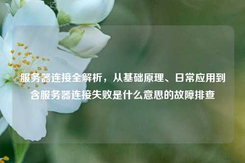 服务器连接全解析,从基础原理、日常应用到含服务器连接失败是什么意思的故障排查