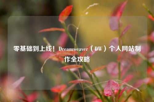 零基础到上线！Dreamweaver（DW）个人网站制作全攻略