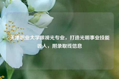 天津职业大学眼视光专业，打造光明事业技能匠人，附录取线信息