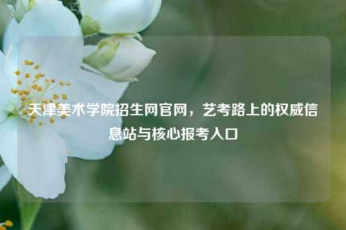天津美术学院招生网官网，艺考路上的权威信息站与核心报考入口