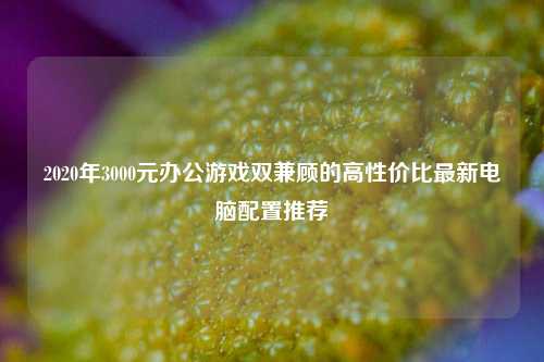 2020年3000元办公游戏双兼顾的高性价比最新电脑配置推荐