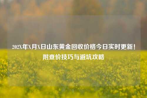 202X年X月X日山东黄金回收价格今日实时更新!附查价技巧与避坑攻略