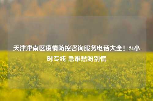 天津津南区疫情防控咨询服务电话大全!24小时专线 急难愁盼别慌