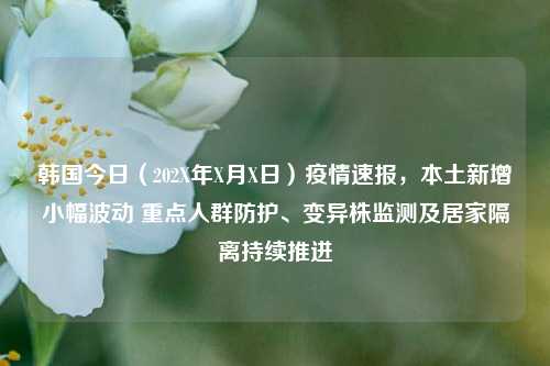 韩国今日(202X年X月X日)疫情速报,本土新增小幅波动 重点人群防护、变异株监测及居家隔离持续推进