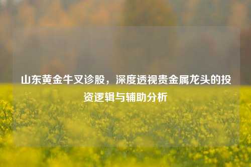 山东黄金牛叉诊股,深度透视贵金属龙头的投资逻辑与辅助分析