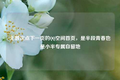 无数次点下一页的QQ空间首页，是半段青春也是小半专属自留地
