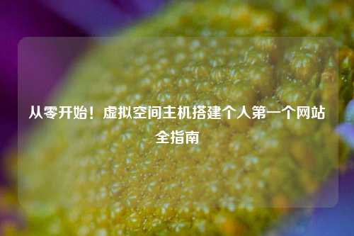从零开始！虚拟空间主机搭建个人第一个网站全指南