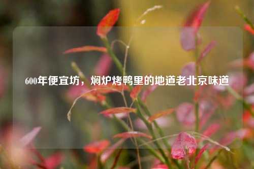 600年便宜坊，焖炉烤鸭里的地道老北京味道