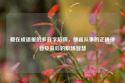 藏在成语里的多音字陷阱，便宜从事的正确拼音及背后的职场智慧