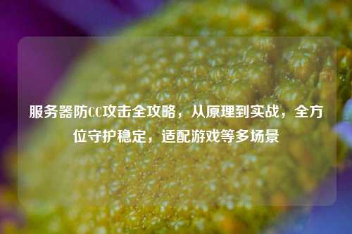 服务器防CC攻击全攻略，从原理到实战，全方位守护稳定，适配游戏等多场景