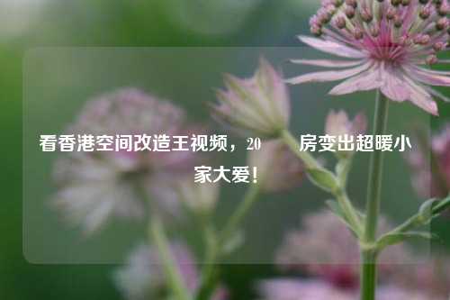 看香港空间改造王视频,20㎡劏房变出超暖小家大爱!