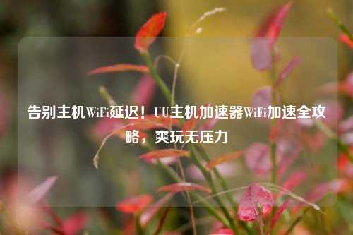 告别主机WiFi延迟！UU主机加速器WiFi加速全攻略，爽玩无压力