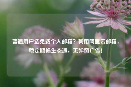 普通用户选免费个人邮箱？就用阿里云邮箱，稳定顺畅生态通，无弹窗广告！