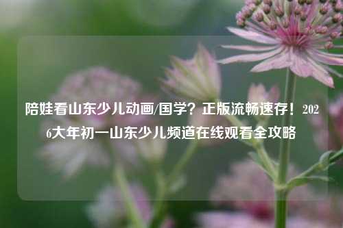 陪娃看山东少儿动画/国学？正版流畅速存！2026大年初一山东少儿频道在线观看全攻略