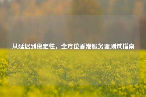 从延迟到稳定性，全方位香港服务器测试指南
