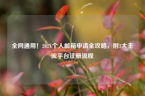 全网通用！202X个人邮箱申请全攻略，附3大主流平台注册流程