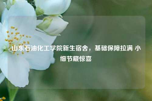 山东石油化工学院新生宿舍，基础保障拉满 小细节藏惊喜