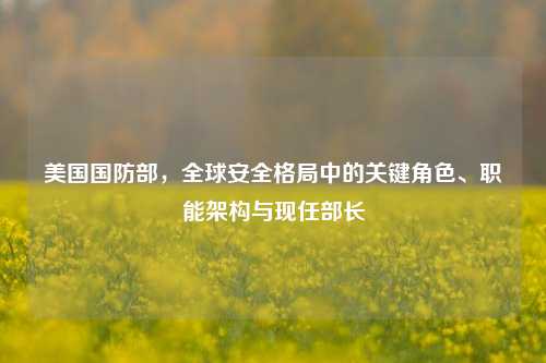 美国国防部,全球安全格局中的关键角色、职能架构与现任部长