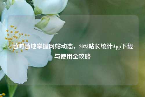 随时随地掌握网站动态，2023站长统计App下载与使用全攻略