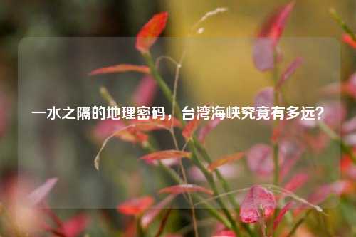 一水之隔的地理密码,台湾海峡究竟有多远?