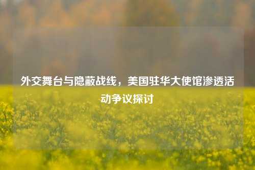 外交舞台与隐蔽战线，美国驻华大使馆渗透活动争议探讨