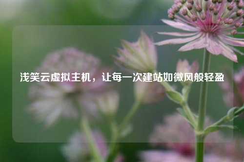 浅笑云虚拟主机，让每一次建站如微风般轻盈
