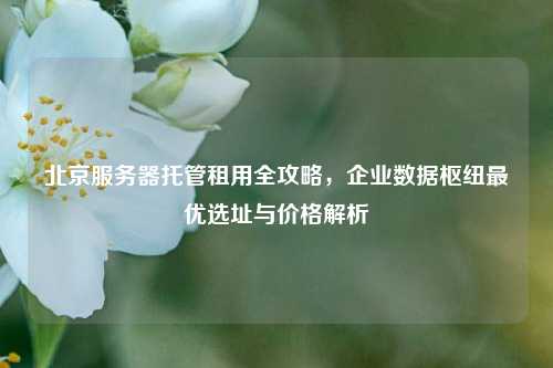 北京服务器托管租用全攻略，企业数据枢纽最优选址与价格解析