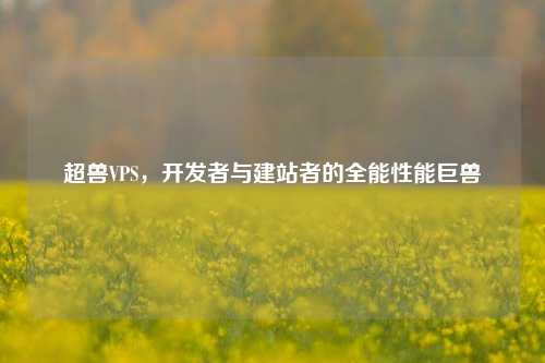 超兽VPS,开发者与建站者的全能性能巨兽
