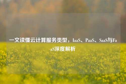 一文读懂云计算服务类型,IaaS、PaaS、SaaS与FaaS深度解析