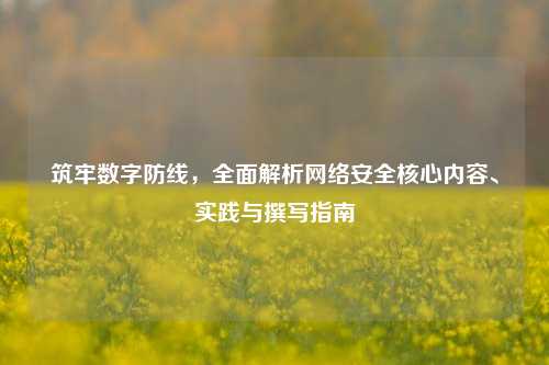 筑牢数字防线，全面解析网络安全核心内容、实践与撰写指南