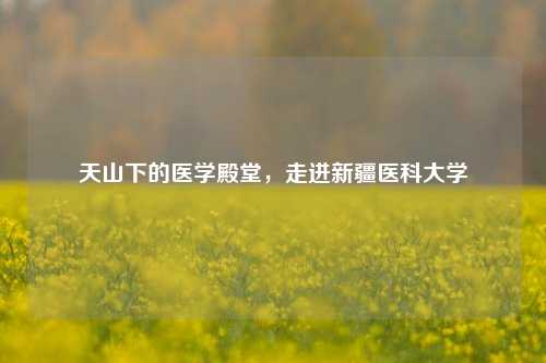 天山下的医学殿堂，走进新疆医科大学
