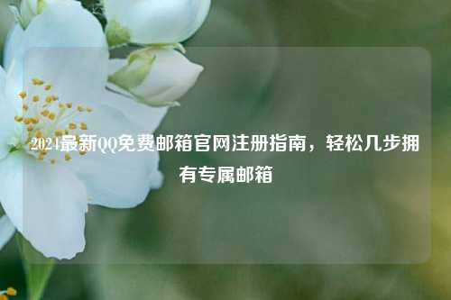 2024最新QQ免费邮箱官网注册指南，轻松几步拥有专属邮箱