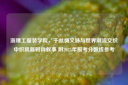 浙理工服装学院,于丝绸文脉与世界潮流交织中织就新时尚叙事 附2025年报考分数线参考