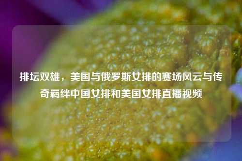 排坛双雄，美国与俄罗斯女排的赛场风云与传奇羁绊中国女排和美国女排直播视频